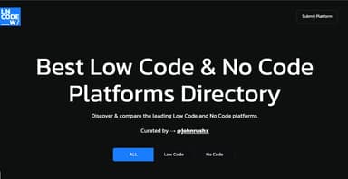 Low Code No Code Platforms
